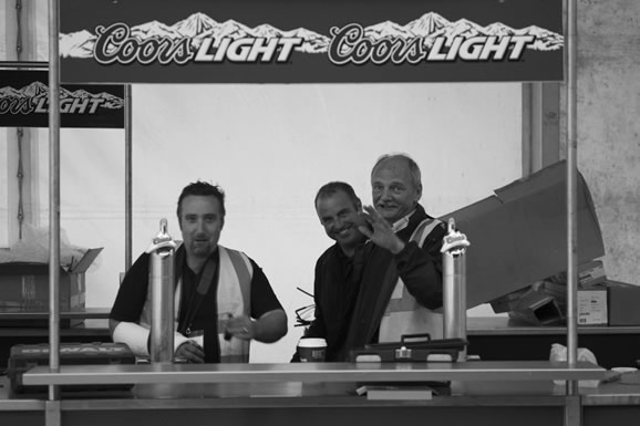 Getting the main Open House Festival Bar Ready Getting the main Open House Festival Bar Ready!